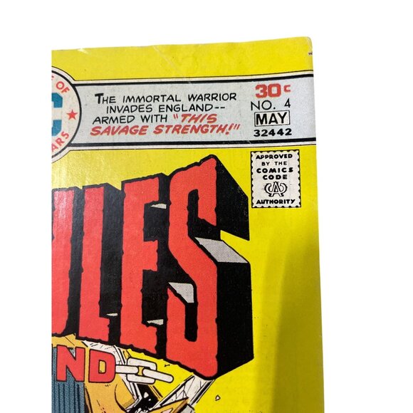 DC Comics Hercules Unbound #4 May 1976 Immortal Warrior England Bagged Boarded - Picture 2 of 7